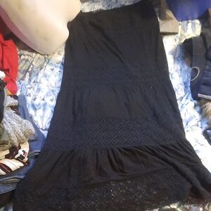 Elegant Black Lace Skirt